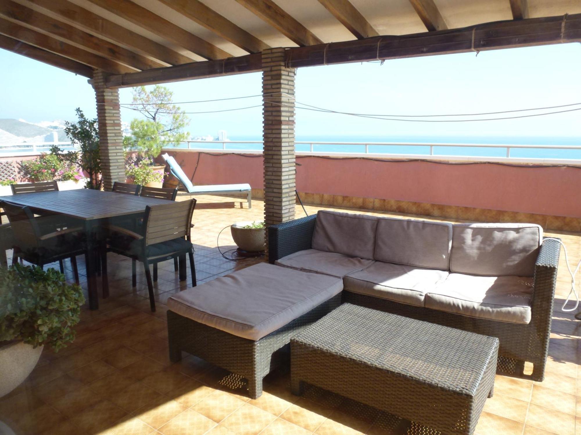 Espectacular Terraza Y Vistas En 1a Linea De Playa *